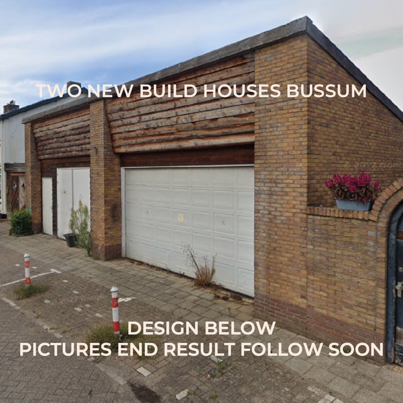 Twee nieuwe woningen Bussum – beeld 1
